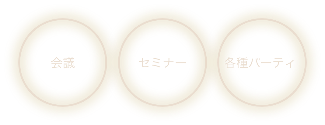 会議・セミナー・各種パーティ